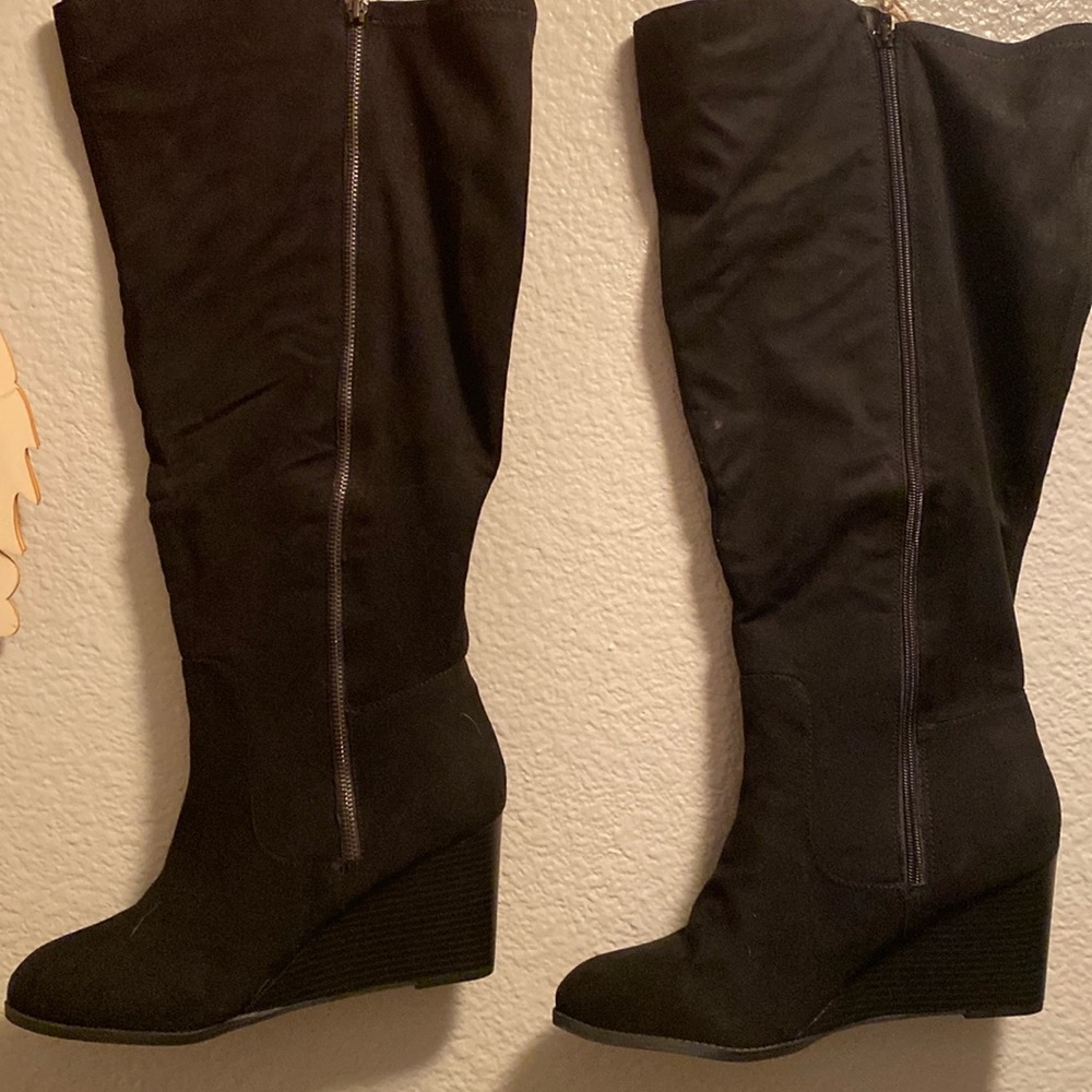 Cloudwalkers Sz 12 Delia Black Over the Knee Boot
